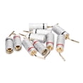 thumbnail image 4 of Connecteurs de Fil de Haut-Parleur, Fiche Banane Sans Soudure Codée par Couleur 10 Pcs Robuste Professionnel pour Récepteur AV, 4 of 8