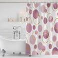 thumbnail image 2 of Pin Polka Dots Shower Curtain Set - Extra Long 72" x 96" Washable Bathtub Curtain with 12 Hooks, Modern Abstract Art Waterproof Fabric Stall Shower Curtains for Bathroom/Bathtub Décor, 2 of 6