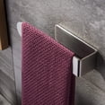 thumbnail image 4 of Toallero autoadhesivo de fácil instalación que ahorra espacio para baños, toallero de pared de diseño moderno resistente al agua, sin perforaciones, acero inoxidable SUS304 duradero, 4 of 5