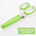 thumbnail image 3 of Herb Scissors - 5 Sharp Blades - Package - Cuts, Slices and Chops Herbs 5x Faster - Ideal Time-Saving Kitchen Essential - Cleaning Rake Included - Stainless Steel - Dishwasher Safe, 3 of 6