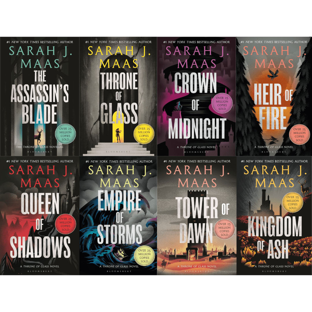 Sarah J Maas, Throne of Glass Box Set, Paperback, Book Series