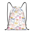 thumbnail image 1 of Bingfone bow ribbons Drawstrings Backpacks Bags for Men Women Gym Drawstrings Bag-Medium, 1 of 6