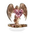 thumbnail image 4 of Estatua de Ángel de amor plana 2D, decoración del Día de San Valentín, regalo de cumpleaños, MESA CENTRO de MESA, adorno de escritorio acrílico para, 4 of 8