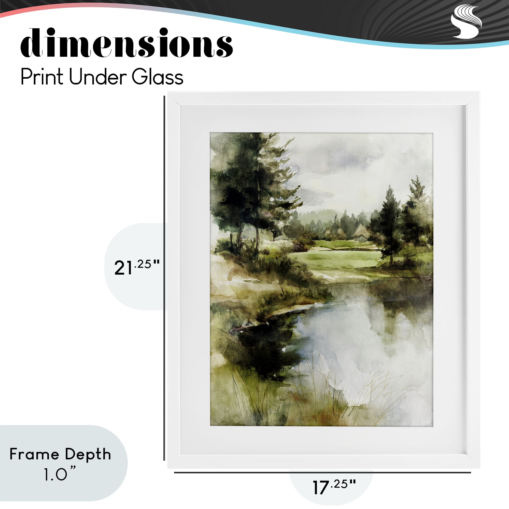 Stupell Industries The Secret Grove White Framed Print Under Glass, design by Svetlana Aleynikova