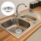 thumbnail image 2 of Drain Cover for Bathroom Stainless Steel Shower Drain Cover Kitchen Use Silver Rust Proof Water Flow Enhancement 2Pcs, 2 of 2
