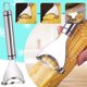 thumbnail image 4 of Magic Corn Peeler, Stainless Steel Corn Cob Peeler, Simple Corn Peeler for Corn Cobs, Convenient Thresher Corn Cutter, Small Kitchen Tools (2pcs) Elsa, 4 of 5