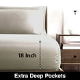 thumbnail image 6 of Allswell 4-Piece Soft & Silky Serenity 100% TENCEL™ Bed Sheets Set, Cream Glaze, Full, 6 of 9