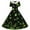Black, variant on Girls Fancy Dress St Patricks Day Short Sleeves Crew Neck A-Line Dress Retro Vintage Green Swing Dress Four Leaf Clover Pattern Costume Dancing Dress Green 5-6 Years