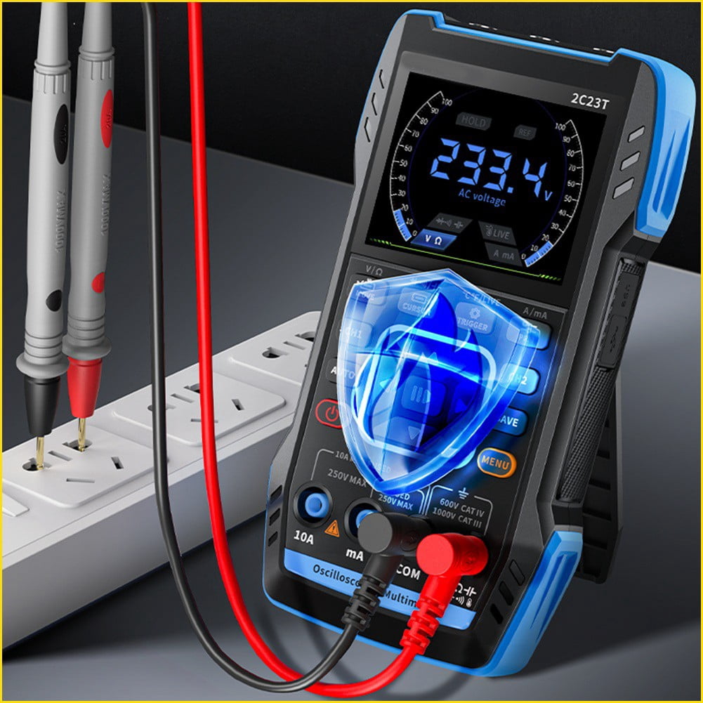 2C23T Handheld Digital Dual Channel Oscilloscope Multimeter 3in1 SignalGenerator