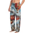 thumbnail image 6 of Logiee Red Train Hot Air Balloon Print Pajama Pants for Men,Men’s Pajama Bottoms,Mens PJ Pants with Pockets & Button Fly-X-Large, 6 of 6