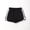 F-442Black, variant on ZHOGXU Children Summer Boys Girls Shorts Elastic Waist Color Block Breathable Comfortable Soft Shorts For Casual Daily Wear,Black,6-7 Years