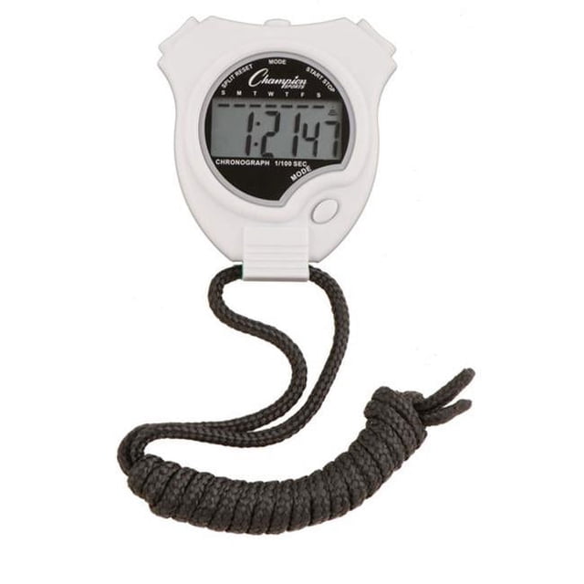 Champion Sports 910WH Stop Watch, White