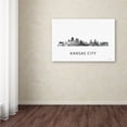thumbnail image 3 of Trademark Fine Art 'Kansas City Missouri Skyline WB-BW' Canvas Art by Marlene Watson, 3 of 3