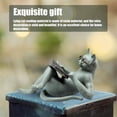 thumbnail image 4 of Pequeña resina mesa escultura animal figurilla jardín jardín patio estatua sala de estar ornamento navidad colección decoración suministros Jumpingount HA011914-00B, 4 of 6
