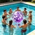 thumbnail image 4 of WEIOUKC Inflatable Beach Balls Bulk, 16" Glitter Pool Toys Balls for Summer Beach Pool Party, Swimming Pool Game Water Beach Toys Party Favor Summer Luau Decoration Essential Blow Up Beach Ball, 4 of 5