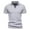Gray, variant on VSSSJ Men's Short Sleeve Shirts Slim Fit Solid Color V-Neck Casual Turndown Collar Tee Top Summer Fashion Lightweight Walking Streetwear Navy M