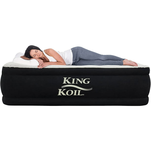 King Koil Queen Air Mattress With Built, Inflatable Bed King