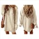 thumbnail image 3 of Vestido Minisuéter Holgado de Larga con Cuello Redondo y Punto para Mujer, Estilo Informal, para Otoño e Invierno. S, 3 of 6