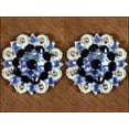 thumbnail image 3 of 32 Monaq Blue Black Crystals Berry Concho Rhinestone Headstall Saddle, 3 of 4