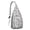 White-15, variant on Tiger Lover Sling Backpack - Artistic Tribal Tiger Face & Floral Painting Design, Multi-Functional Anti-Theft Pack for Hiking & Daily Commute
