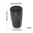 thumbnail image 6 of SIEYIO Walking Stick End Bottom Crutch Tip Replacement Head Protectors Cane Tip Feet, 6 of 14