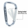 thumbnail image 4 of (6 Pack) Aluminum Multi-Color Carabiner Spring Clip Keychain Silver Small, 4 of 7