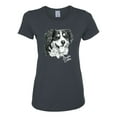 thumbnail image 2 of Border Collie Dog Lover Pet Owner Animal Lover Womens Graphic T-Shirt, Charcoal, 3XL, 2 of 4