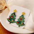 thumbnail image 2 of Niusricy Women Christmas Tree Earrings Dainty Star Tree Dangle Earrings Holiday Jewelry Gift, 2 of 8