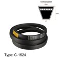 thumbnail image 2 of Unique Bargains C-1524/C60 Drive V-Belt Inner Girth 60 Inches Industrial Power Rubber Transmission Belt, 2 of 4