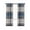 Blue, variant on Blue Brown Plaid Blackout Curtains 45 Inches Long for Bedroom, Vintage Abstract Stripes Lattice Thermal Insulated Room Darkening Black Out Window Curtain Panels Grommet Drapes for Living Room