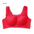 thumbnail image 1 of Sujetador inalámbrico Mujer Transpirable Hacer subir Bralette Chica Sexy Ropa interior de malla de encaje Regalo superior, Rojo, 34/75 Sweethay AP001191-08B, 1 of 7