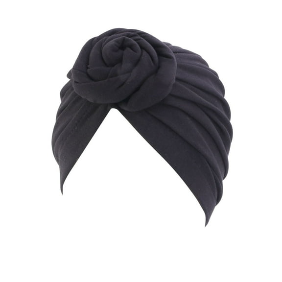 Cancer Headwear for Women Chemo, Comdrip Women Cancer Head Scarf Hat Cap Hair Scarf Turban Head Wrap Turban Hats Headwear Turbans for Women Black One Size
