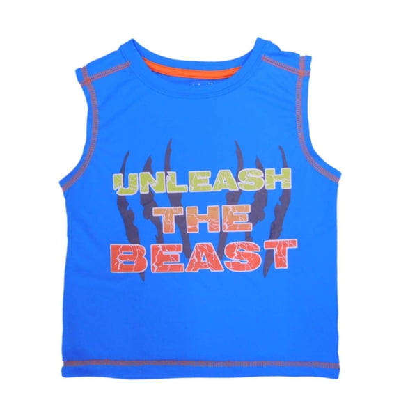 Peanut & Ollie Infant & Toddler Boys Unleash The Beast Tank Top Muscle Shirt 24m
