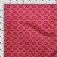 thumbnail image 3 of oneOone Georgette Viscose Red Fabric Swirl Bandhani Fabric For Sewing Printed Craft Fabric By The Yard 42 Inch Wide, 3 of 4
