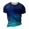 thumbnail image 4 of European And American Round Neck Casual Colorful Style Printed Short Sleeved T-shirt Top 3XL, 4 of 5