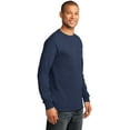 thumbnail image 4 of Long Sleeve Essential T-Shirt. Navy. 2XL, 4 of 4