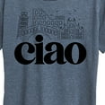 thumbnail image 3 of Instant Message - Ciao - Women's Short Sleeve Graphic T-Shirt, 3 of 6