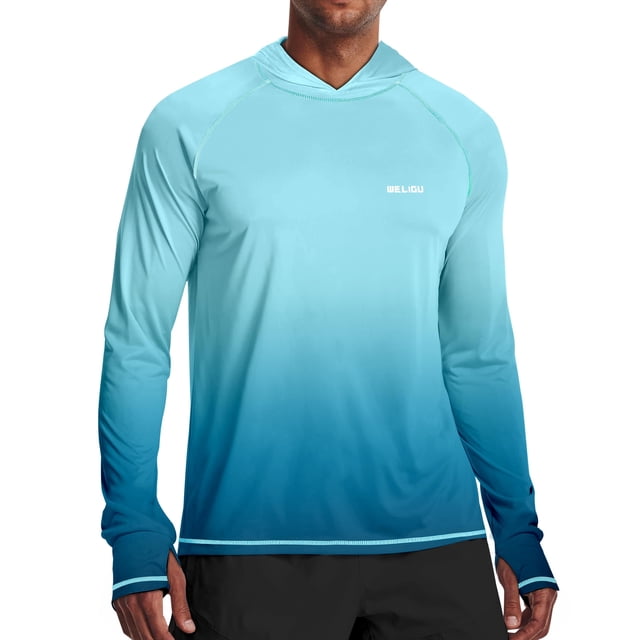 Camisa de manga larga WELIGU con protección UV UPF 50+ para hombre