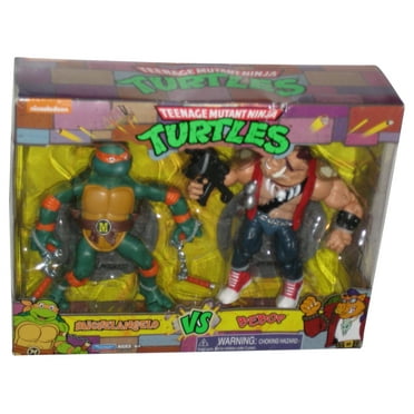 Teenage Mutant Ninja Turtles TMNT (2021) Playmates Michelangelo vs Bebop Figure 2-Pack Box Set