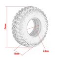 thumbnail image 4 of RC Crawler Rubber Tires RC Car Tires 4pcs Replacement for 1/24 Axial SCX24 90081 AXI00005 C10 AXI00006 AXI00002 RC Car, 4 of 5