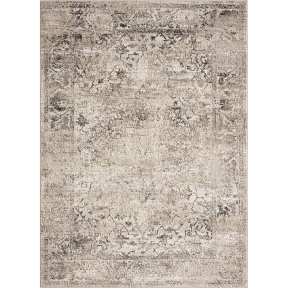 Woven Trends Ellorianaz Area Rug 4536 70426 Alexander Beige, 12' x 15' Modern Abstract with Contemporary Polyester Low-Pile Durable Soft for Living Room, Bedroom, Entryway, Floor Carpet