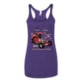 thumbnail image 2 of Ford Model T Roadster 1923 Old School Ride Classic Vintage | Womens Cars and Trucks Premium Tri-Blend Racerback Tank Top, Purple Rush, Medium, 2 of 4
