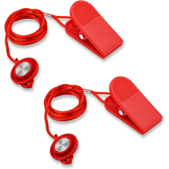2PCS Universal Safety Keys for Treadmill Magnets, Magnetic Safety Switch, Round Safety Key for Treadmills, Replacement Emergency Stop Magnet for Treadmills, Running Machines
