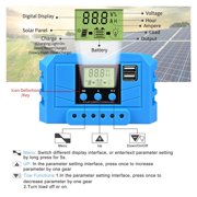 MPPT 30A Solar Charge Controller 12V 24V 720W PV Solar Panel System Controller With USB Charging ,High-Efficiency - MPPT 30A_AUTO 12V24V
