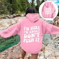 thumbnail image 2 of XINXIAOO Womens Hoodies Long Sleeve Hoodie Pullover Sweatshirts for Women Oversized Hoodies for Women Pink Crewneck Fall Fashion Preppy Clothes, 2 of 6