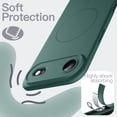 thumbnail image 6 of JETech Magnetic Silicone Case for iPhone Air, Compatible with MagSafe, Silky Touch (Midnight Green), 6 of 7