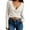 White, variant on Daznico Womens Tops,Womens Summer Tops, Women's Tie Wrap Top Long Sleeve Deep V Neck Crop Shirt Slim Fit Dance Bolero Fairy Yoga Workout Blouse,Womens T Shirts,Womens Shirts