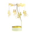 thumbnail image 3 of facefd Christmas Tea Light Rotary Candlesticks Candle Holder Metal Xmas Home Decor Cycling Couple, 3 of 9