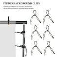 thumbnail image 4 of KAKOWELY background clips 12pcs Studio Background Cloth Clips Multi-function Nylon Strong Clips A-shape Background Backdrop Clamps Holder (Black)9.06"X0.98"X0.39", 4 of 5