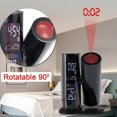 thumbnail image 3 of Horloge de Projection Led Multifonction, Température et Humidité Intérieures, Réveil pour Chambre à Coucher, Horloge de Bureau, 3 of 5